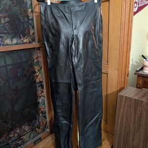 Banana Republic Dark Leather Pants